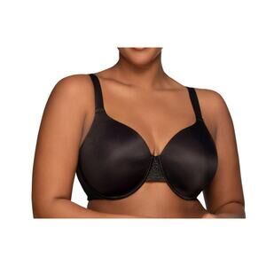 NWT Women's Vanity Fair Full Figure Beauty Back Bra Black Size 44B 76380